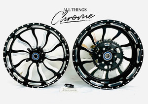 330 FAT TIRE  BLACK CONTRAST INFERNO WHEELS 12-20 KAWASAKI NINJA ZX-14R