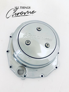 HAYABUSA CHROME OEM CLUTCH COVER WITH DERBY PLATE 1999-2020 SUZUKI HAYABUSA