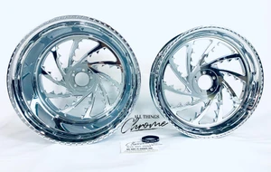 HAYABUSA STOCK SIZE CHROME PIRANHA WHEEL PACKAGE FOR 2008-2012 SUZUKI HAYABUSA