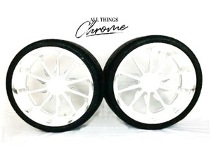 20" WHITE CONTRAST CUT TORNADO WHEELS (2) 2012-2016 CAN-AM SPYDER RS