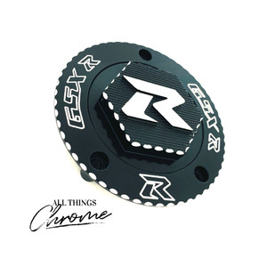 GSXR BLACK CONTRAST CUT ENGRAVED 3D GAS CAP FOR 2008-2020 SUZUKI GSXR600/750