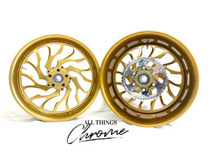 330 FAT TIRE CANDY GOLD HELLIAN WHEELS 2007 HONDA CBR1000RR