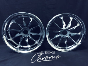 330 FAT TIRE CHROME TORNADO WHEELS 2012-2020 KAWASAKI NINJA ZX-14R