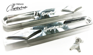 HAYABUSA ENGRAVED RAW SWINGARM EXTENSIONS 10-16" OVER 2008-2020 SUZUKI HAYABUSA