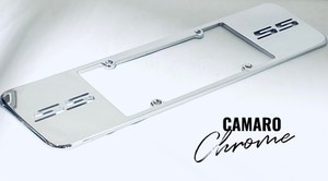 CAMARO CHROME LICENSE PLATE FRAME "SS" (1 PC) 2010-2015 CHEVROLET CAMARO CAMARO CHROME LICENSE PLATE FRAME "SS" (1 PC) 2010-2015 CHEVROLET CAMARO