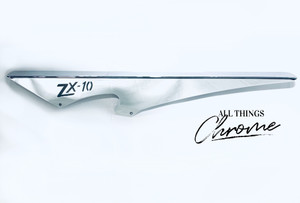 ZX10R CHROME STOCK WIDTH EXTENDED SWINGARM FOR 2004-2005 KAWASAKI