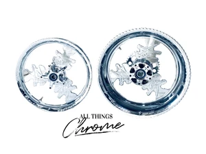 HAYABUSA 360 FAT TIRE CHROME KANJI WHEELS 2013-2020 SUZUKI HAYABUSA ABS