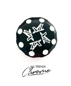 ZX14 BLACK CONTRAST ZX ENGRAVED CLUTCH RESERVOIR CAP 12-24 KAWASAKI NINJA ZX14