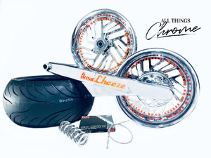 NINJA 240 FAT TIRE KIT "BUSA CHEESE" TWIST IT WHEELS 04-10 KAWASAKI NINJA ZX-10R