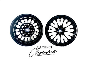 GSXR 300 FAT TIRE SOLID BLACK STILETTO WHEELS 2001-2005 SUZUKI GSXR 600 750