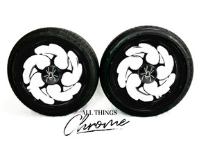 SPYDER (2) 20" BLACK CONTRAST SHREDDER WHEELS 2010-2020 CAN-AM SPYDER