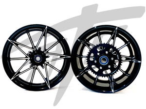 HAYABUSA 330 FAT TIRE BLACK CONTRAST CUT EMPIRE WHEELS 1999-2007 SUZUKI HAYABUSA