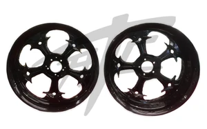 HAYABUSA 300 FAT TIRE SOLID BLACK STREET FIGHTER WHEELS 99-2007 SUZUKI HAYABUSA