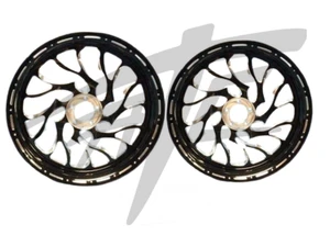 NINJA STOCK SIZE BLACK CONTRAST CUT HELLIAN WHEELS 12-20 KAWASAKI NINJA ZX-14R