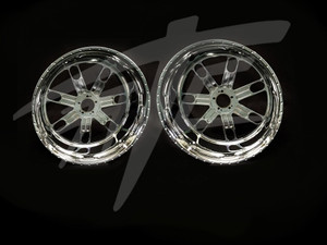 GSXR 240 FAT TIRE CHROME SLAM WHEELS 01-08 SUZUKI GSXR 1000