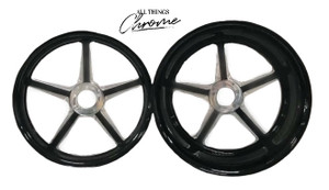 GSXR 360 FAT TIRE BLACK CONTRAST CUT ALL STAR WHEELS 06-07 SUZUKI GSXR 600 750