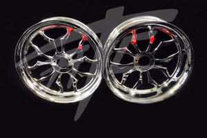 GSXR 240 FAT TIRE CHROME RECLUSE WHEELS 2009-2020 SUZUKI GSXR 1000