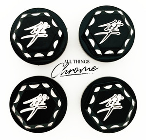 HAYABUSA BLACK DIAMOND CUT TRIPLE TREE BOLT CAPS/COVERS 2018 SUZUKI HAYABUSA