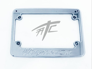 HAYABUSA ENGRAVED CHROME BILLET LICENSE PLATE FRAME 2002 SUZUKI HAYABUSA