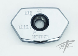 HAYABUSA CHROME SMOOTH BILLET IGNITION KEY COVER 2008-2020 SUZUKI HAYABUSA