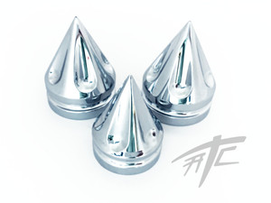 HAYABUSA CHROME SPIKE FORK & YOKE CAPS 2009 SUZUKI HAYABUSA