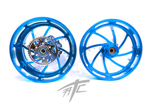 NINJA STOCK SIZE CANDY BLUE PIRANHA WHEELS 06-11 KAWASAKI NINJA ZX-14