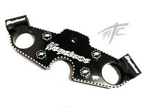 HAYABUSA BLACK CONTRAST TRIPLE TREE AND BOLT CAPS 1999-2007 SUZUKI HAYABUSA