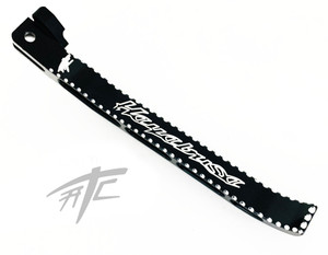 HAYABUSA ENGRAVED BLACK DIAMOND CUT STOCK LENGTH KICKSTAND 2013 SUZUKI HAYABUSA