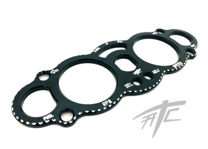 HAYABUSA BLACK CONTRAST DIAMOND CUT GAUGE COVER FOR 2008-2020 SUZUKI HAYABUSA