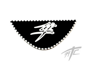 HAYABUSA KANJI BLACK CONTRAST DIAMOND CUT BILLET DASH PAD 1999 SUZUKI HAYABUSA