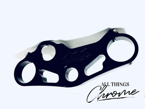 *CLOSEOUT* SOLID BLACK GSXR ENGRAVED LOWERING TRIPLE TREE 07-08 SUZUKI GSXR1000