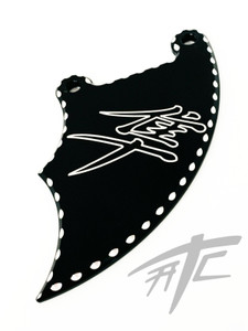 HAYABUSA BLACK CONTRAST CUT LEFT FRONT BRAKE CALIPER COVER 99-07 SUZUKI HAYABUSA