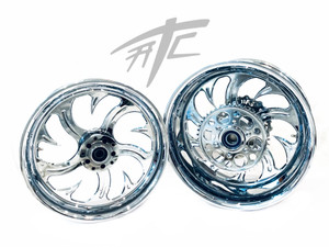 GSXR 360 FAT TIRE CHROME SHARK TOOTH WHEELS 01-05 GSXR 600 750