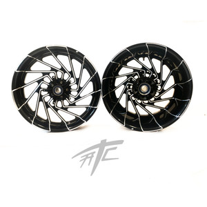 YZF 330 FAT TIRE BLACK CONTRAST CUT MAYHEM WHEELS 2004-2008 YAMAHA YZF R1