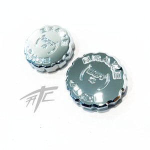 SLINGSHOT ENGRAVED CHROME MASTER CYLINDER BRAKE CAPS 2019 POLARIS SLINGSHOT