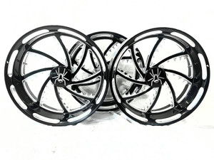 SPYDER 20" BLACK CONTRAST CUT PIRANHA WHEELS & TIRES 2015-2020 CAN-AM SPYDER