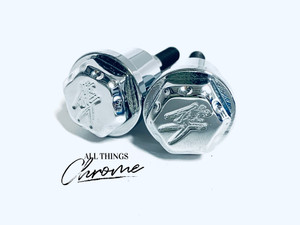 CHROME DIAMOND CUT KANJI ENGRAVED TAIL SECTION BODY BOLTS 2012 SUZUKI HAYABUSA