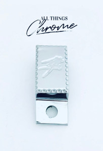 HAYABUSA CHROME ENGRAVED DIAMOND CUT THROTTLE CABLE CLAMP 2004 SUZUKI HAYABUSA