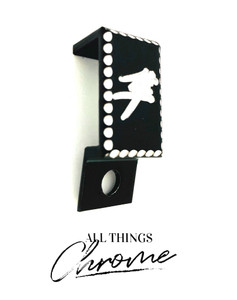 HAYABUSA ENGRAVED DIAMOND CUT BLACK THROTTLE CABLE CLAMP 2005 SUZUKI HAYABUSA