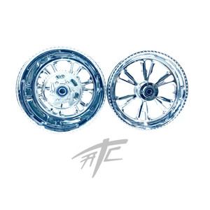CBR1000RR 330 FAT TIRE CHROME VANDETTA WHEELS 2008-2011 CBR1000RR