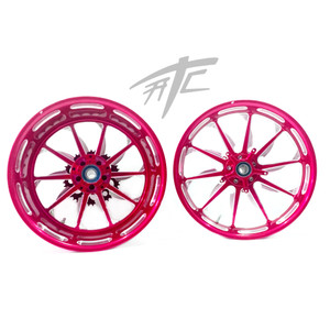 CBR 360 FAT TIRE CANDY PINK CONTRAST LAUNCH WHEELS 2008-2011 CBR1000RR
