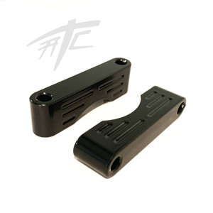 HARLEY SOLID BLACK 26" FENDER SPACER BRACKETS (2) 96-13 HARLEY DAVIDSON TOURING