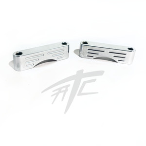 HARLEY CHROME 23" FENDER SPACER BRACKETS (2) 1996-2013 FLHR - Road King Models