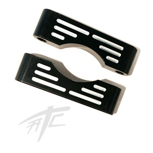 HARLEY BLACK CONTRAST 23" FENDER SPACER BRACKETS 2007-2013 FLHX - Street Glide