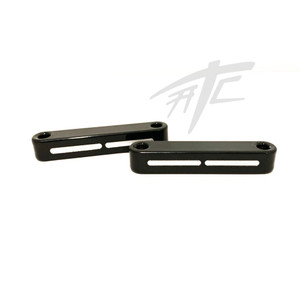 HARLEY BLACK CONTRAST 23" FENDER SPACER BRACKETS 2014 & up FLHT - Electra Glide