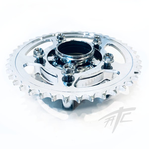 ZX-14R CHROME OEM CUSH HUB REAR SPROCKET & NUTS 2012-2020 KAWASAKI NINJA ZX-14R