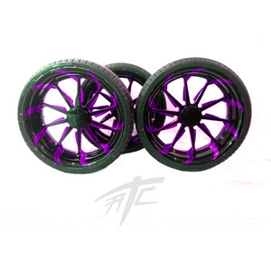 SPYDER 18" BLACK & PURPLE TORNADO WHEELS 2010-2020 CAN-AM SPYDER RT