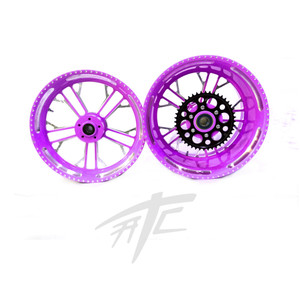 HAYABUSA STOCK SIZE CANDY PURPLE CONTRAST CUT KILO WHEELS 08-12 SUZUKI HAYABUSA