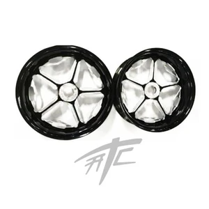 NINJA 360 FAT TIRE BLACK CONTRAST SPEED STAR WHEELS 00-05 KAWASAKI NINJA ZX-12