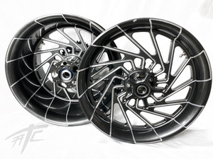 HAYABUSA STOCK SIZE KINGSPORT GREY CONTRAST MAYHEM WHEELS 08-12 SUZUKI HAYABUSA